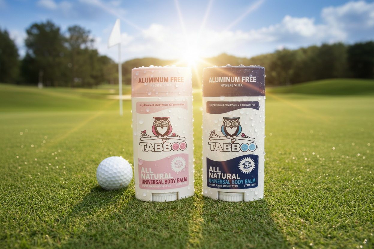 Tabboo sticks with white golf flag